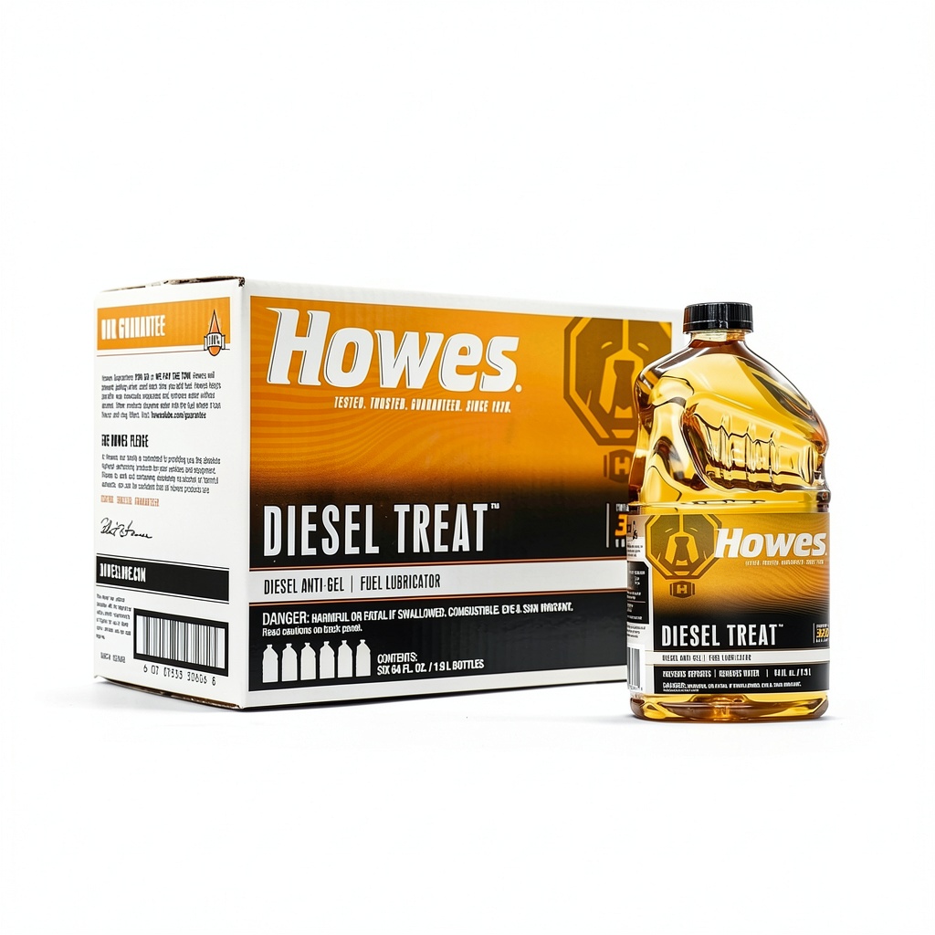 Diesel Treat being poured into a fuel tank during winter preparation