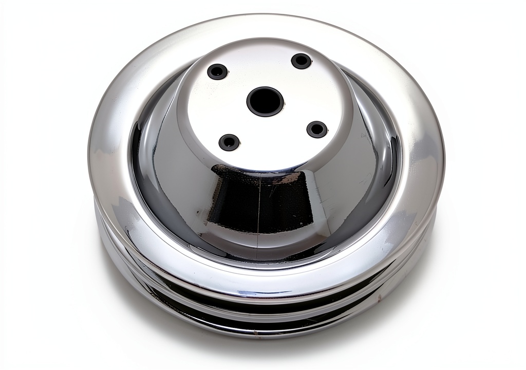 Trans-Dapt crankshaft pulley installed on a performance engine