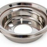 Engine Crankshaft Pulley Trans-Dapt Chrome Design-0