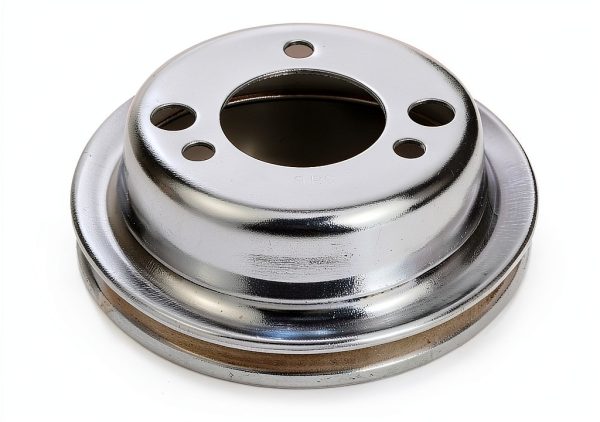 Engine Crankshaft Pulley Trans-Dapt Chrome Design-1