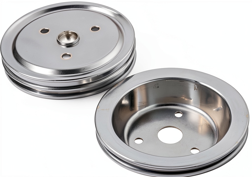 Racing Power crankshaft pulley installed on a performance engine