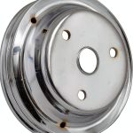 Mr. Gasket Chrome Crankshaft Pulley-Double Groove-0