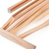 Cabilock 10pcs 30cm Pine Wood Window Molding Trim 6mm Thick Strips-2