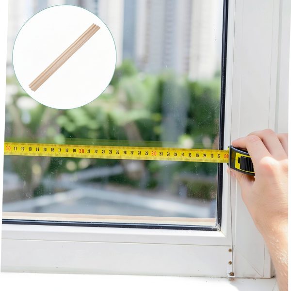 Wooden Window Trim 12pcs Natural Wood Molding Strips 19.69in Wide-7