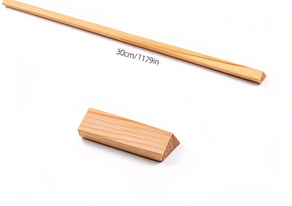 Pine Wood Window Moulding Trim Zerodeko 11.8" Triangle Strip Screens-3