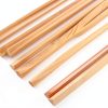 Cabilock 10pcs 30cm Pine Wood Window Molding Trim 6mm Thick Strips-3