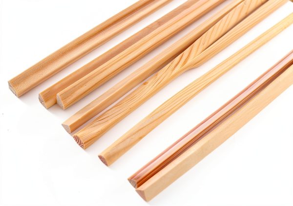 Cabilock 10pcs 30cm Pine Wood Window Molding Trim 6mm Thick Strips-3