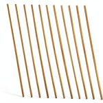 NUOBESTY Wooden Window Molding Trim Set 10pcs Pine Triangle Strips-0