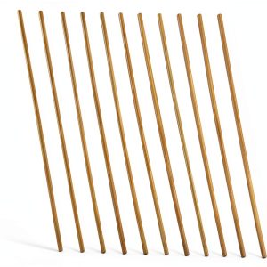 NUOBESTY Wooden Window Molding Trim Set 10pcs Pine Triangle Strips-0