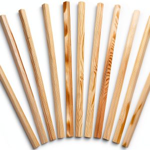 Pine Wood Window Moulding Trim Zerodeko 11.8" Triangle Strip Screens-0