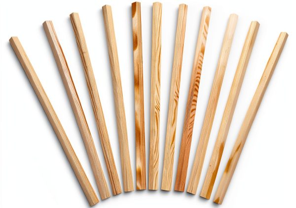 Pine Wood Window Moulding Trim Zerodeko 11.8" Triangle Strip Screens-0