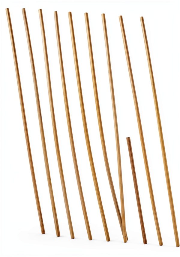 Window Trim Housoutil 10pcs Triangular Wooden Molding Strip 50x0.8cm-0