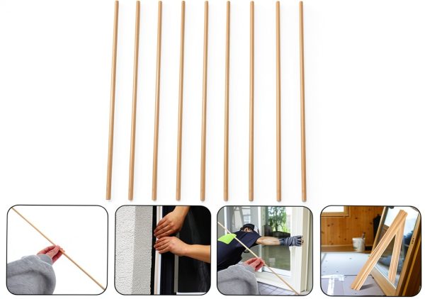 Wooden Window Trim DOITOOL 10pcs 30x0.8cm Triangular Molding-6