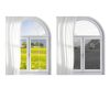 Window Grille Inserts 19.6 Ft Kit Desunqin TPE Peel Stick Trim White-1