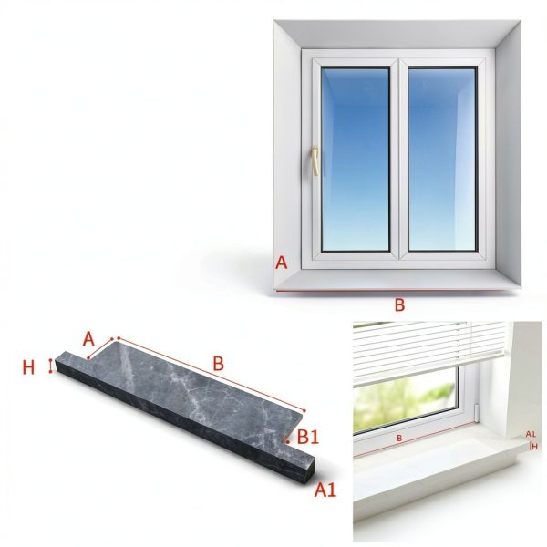 Window Sill Trim Board with Ears Cuttable Nosing Plate by Vruthia-6