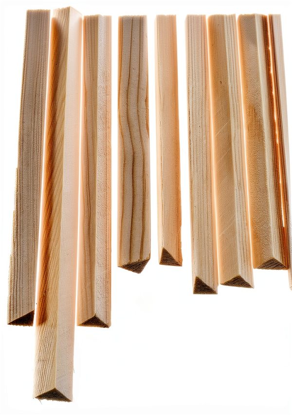 Triangular Wooden Strip Window Trim by ORFOFE 10pcs DIY Molding-5