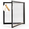 Pine Wood Window Moulding Trim Zerodeko 11.8" Triangle Strip Screens-8