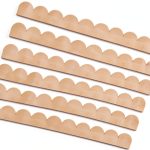 Scalloped Wood Trim 6 Pack Basswood Molding by GISUREM 15.75x1.58-0