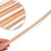 Cabilock 10pcs 30cm Pine Wood Window Molding Trim 6mm Thick Strips-4