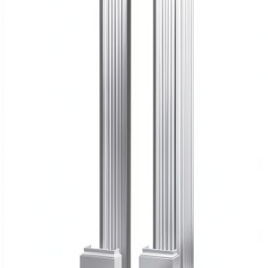Ekena Millwork Fluted Pilaster 7W x 108H x 2½P Plinth Block Set of 2-0