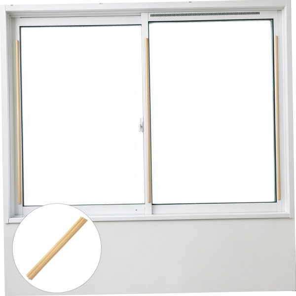 Window Trim Housoutil 10pcs Triangular Wooden Molding Strip 50x0.8cm-7