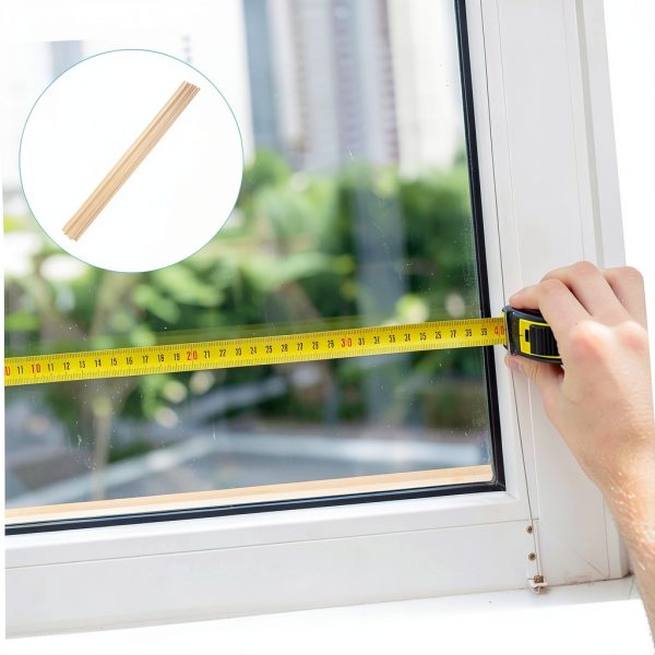 Triangular Wooden Strip Window Trim by ORFOFE 10pcs DIY Molding-3