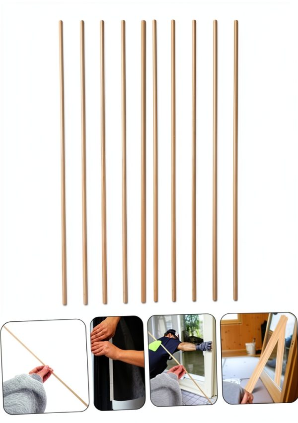 Wooden Window Molding Trim by Didiseaon 10pcs 50cm Triangular-6