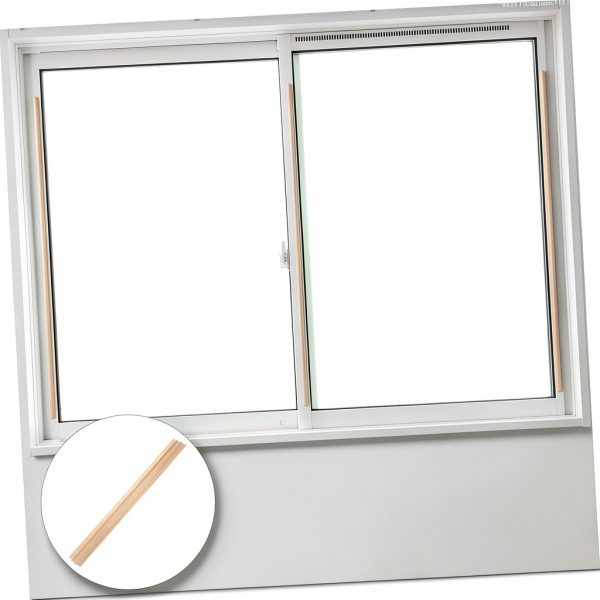 Wooden Decorative Window Grid Inserts LIFKOME 10pcs Beige Pine Trim-4