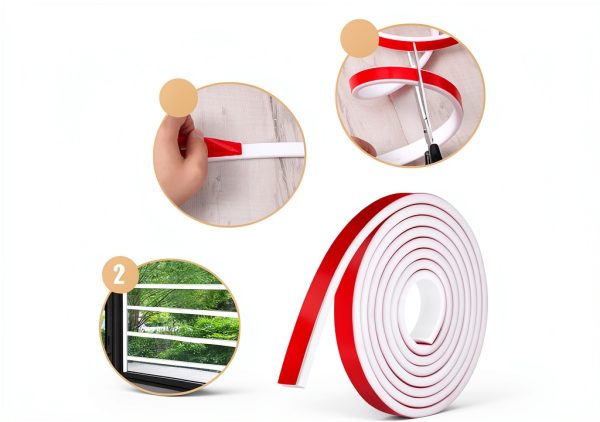 Window Grille Inserts EupHHonycs 5 Rolls 33ft TPE Self‑Adhesive Trim-3