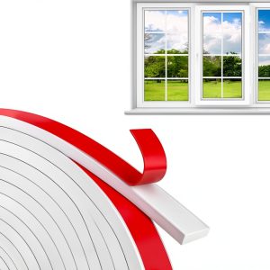 Window Grid Kit Storystore 0.59in x 36ft White TPE Self Adhesive Trim-0