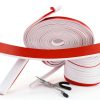 Window Grid Kit Coositel 33FT PVC White Trim Molding for Window Frames-2