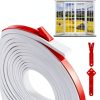 Window Grille Inserts 33Ft TPE Self Adhesive Kit by Orizizhic White-0