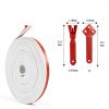 Window Grid Kit Coositel 33FT PVC White Trim Molding for Window Frames-1