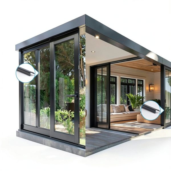 25 Pcs Window Glazing Bead 36" Snap in Vinyl Window Glazing Bead Frame Seal Snap Vinyl Trim Weather Resistant for Home Residential Commercial Use (Black)-6