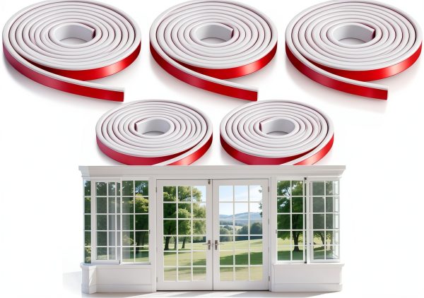 Window Grille Inserts EupHHonycs 5 Rolls 33ft TPE Self‑Adhesive Trim-0